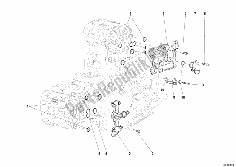 Tutte le parti per il Copricapo del Ducati Superbike 999 S 2005